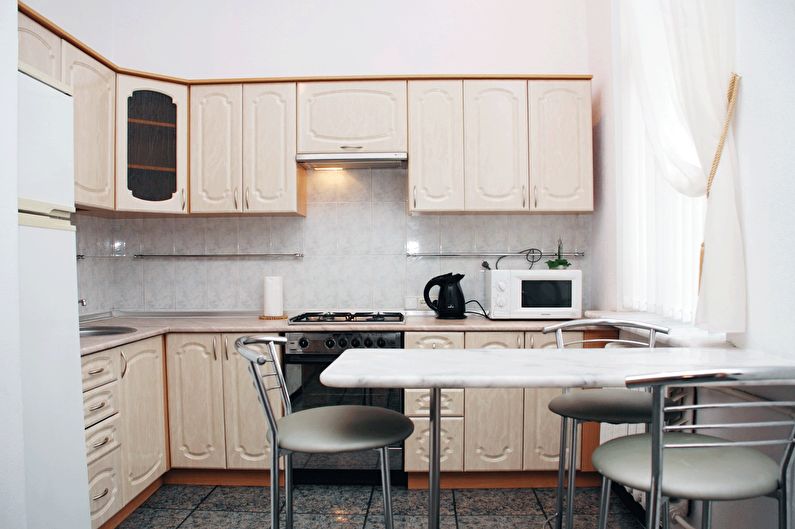 Design de interiores da cozinha 6 m² - Foto