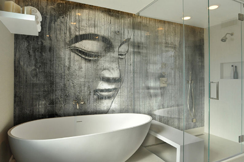 Decorazione murale in bagno: 10 migliori materiali