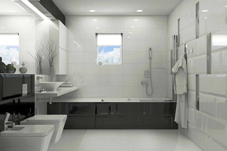 Harmony of Contrast: Banyo 10 m2