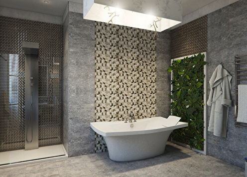 Facet Tension: Contemporary Style Bathroom