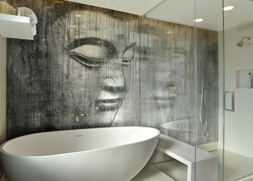 Decorazione murale in bagno: 10 migliori materiali