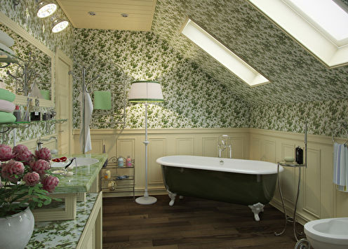 Provence tarzı banyo