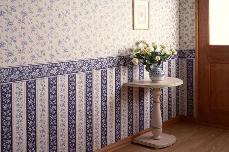 Non-woven wallpaper for the hallway - photo