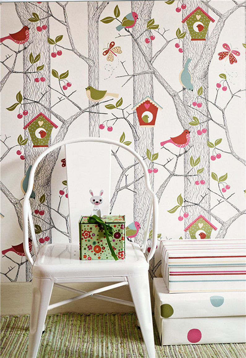 Non-woven wallpaper for kids room - photo