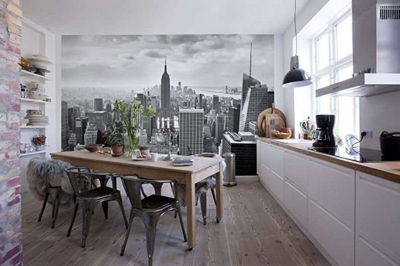 Wall mural in the kitchen - Panorama