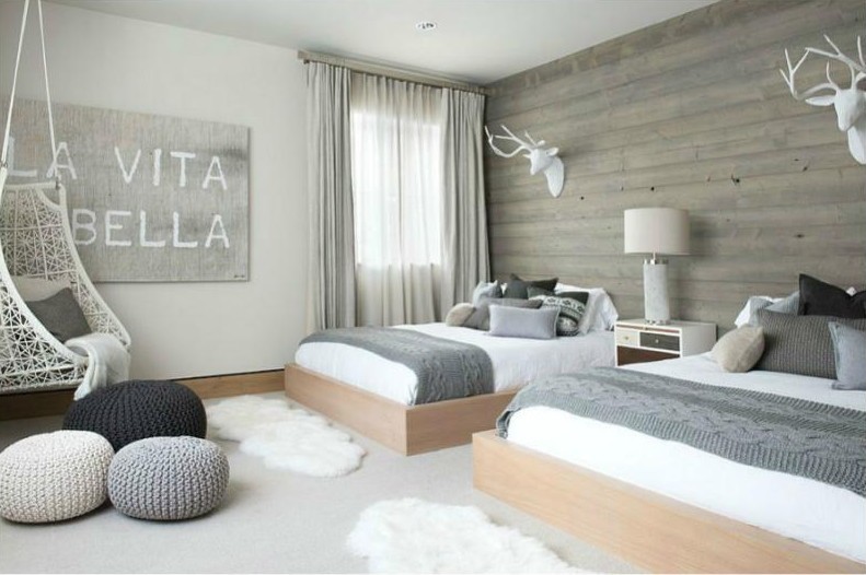 Colore grigio - Laminato sul muro