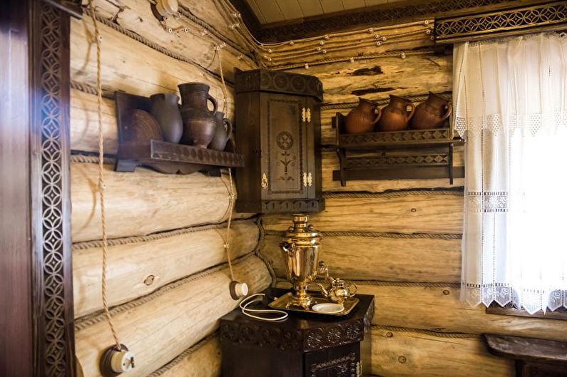 Bathhouse in the old Russian style - Interior Design