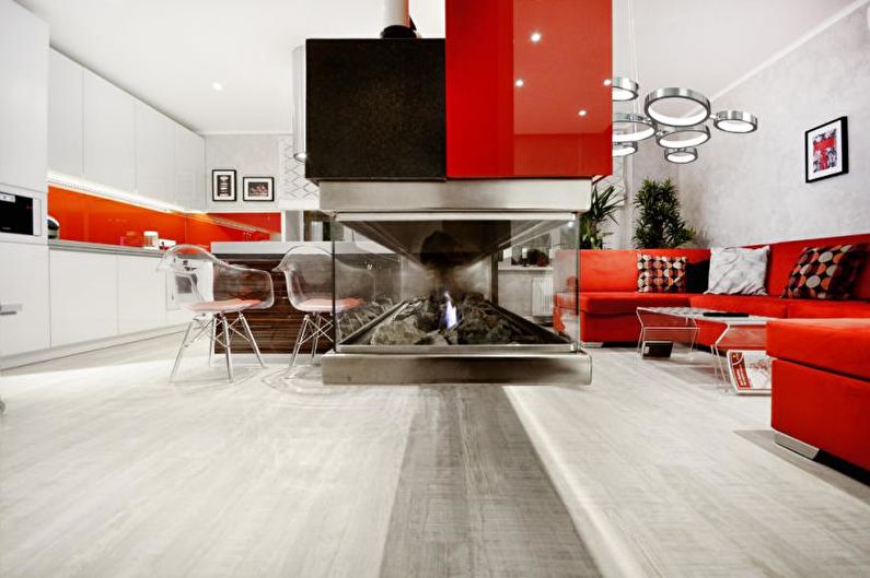 Salon - Design d'appartement de style high-tech