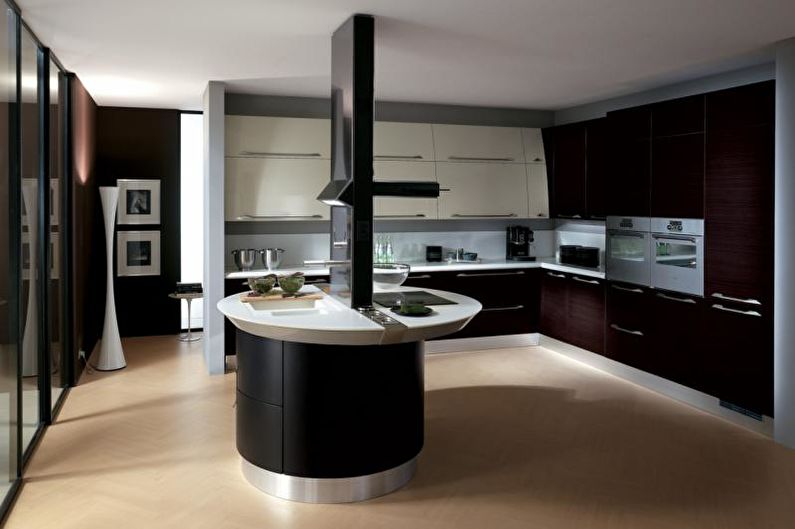 Kitchen - High-tech style apartment design