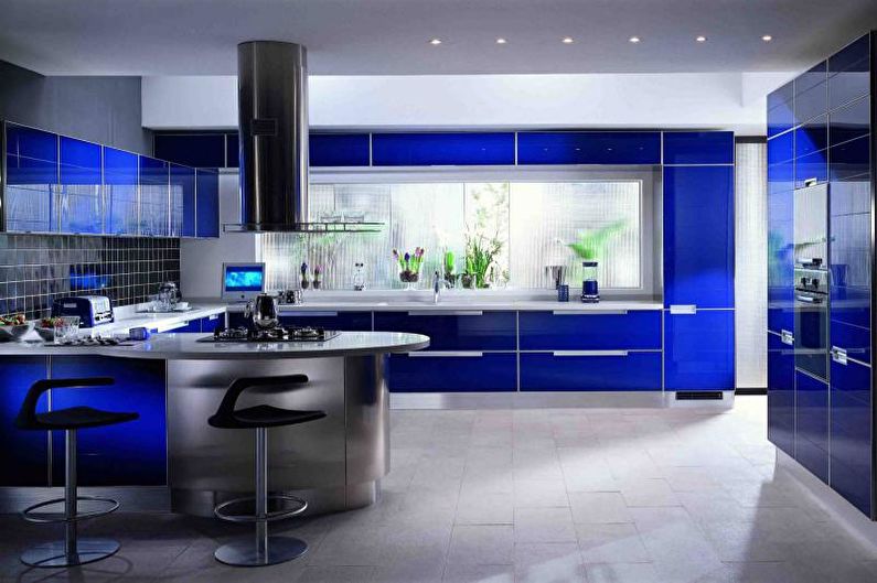 Cuisine - Design d'appartement de style high-tech