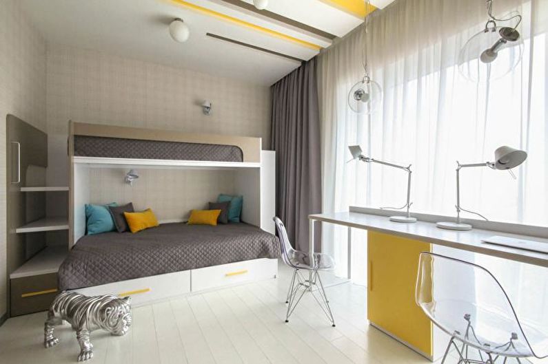 Chambre d'enfants - Design d'appartement de style high-tech