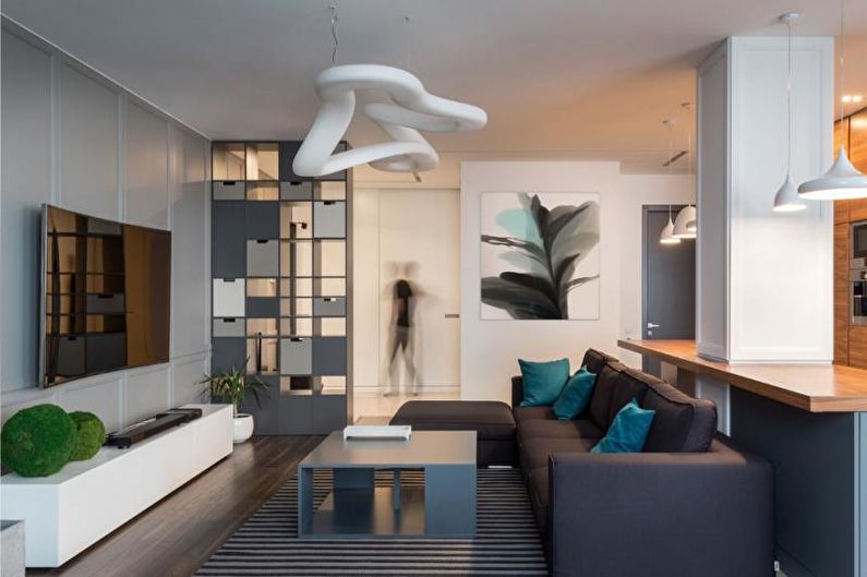 Design de interiores apartamento estilo high-tech - foto