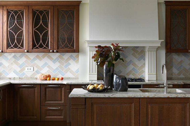 Countertop for kitchen made of artificial stone