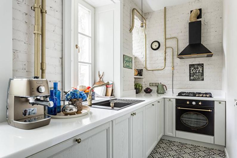 White countertop for the kitchen