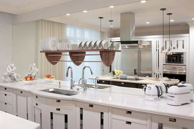 White countertop for the kitchen