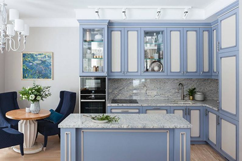 Gray countertop for the kitchen