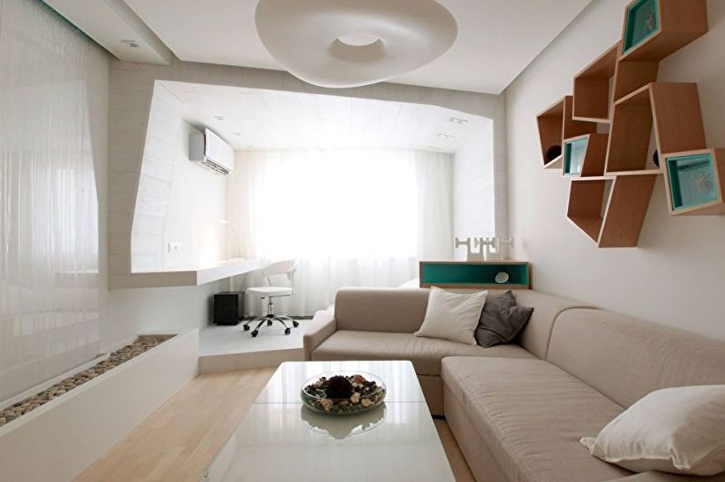 White Living Room Design - Meubels