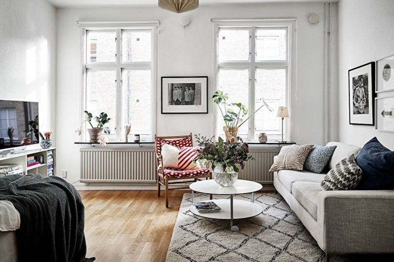 Sala d’estar d’interiorisme en blanc - foto