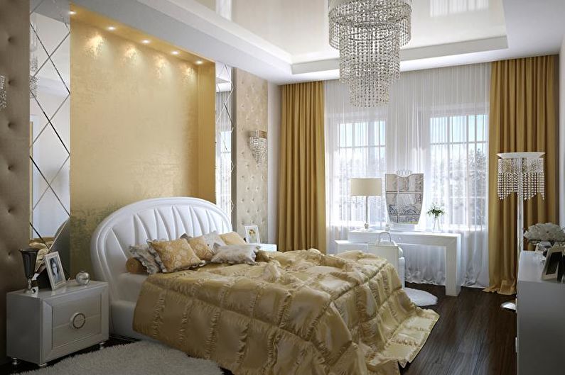 Art Deco Two-Tone Bedroom - Panloob na Disenyo