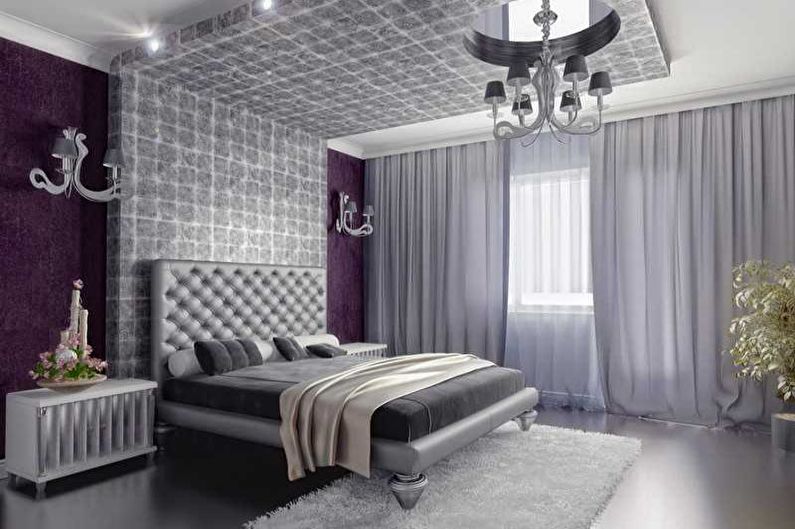 Dormitorio de diseño de interiores en estilo art deco - foto