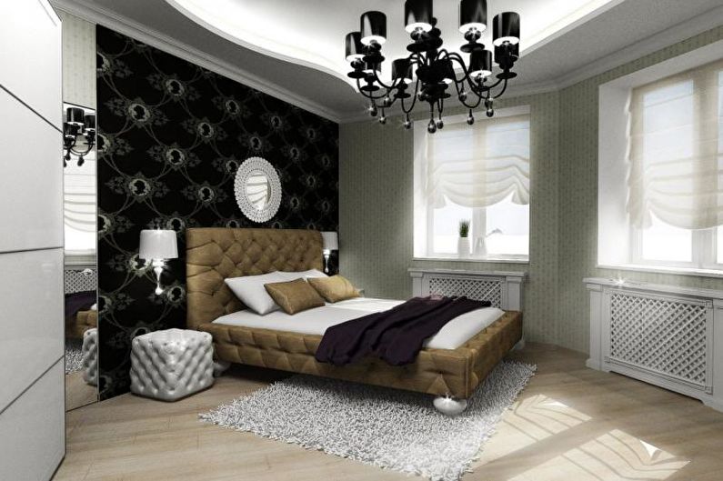 Chambre design d'intérieur dans un style art déco - photo