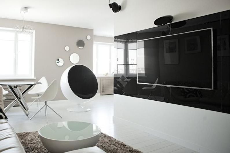 Hi-tech appartement: 85 ontwerpideeën