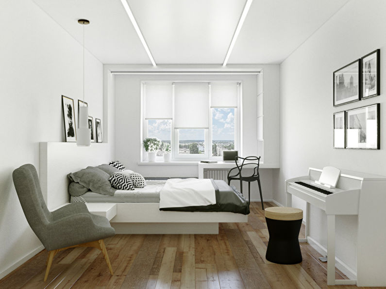 Little White: diseño de apartamentos de 32 m2. - foto 2