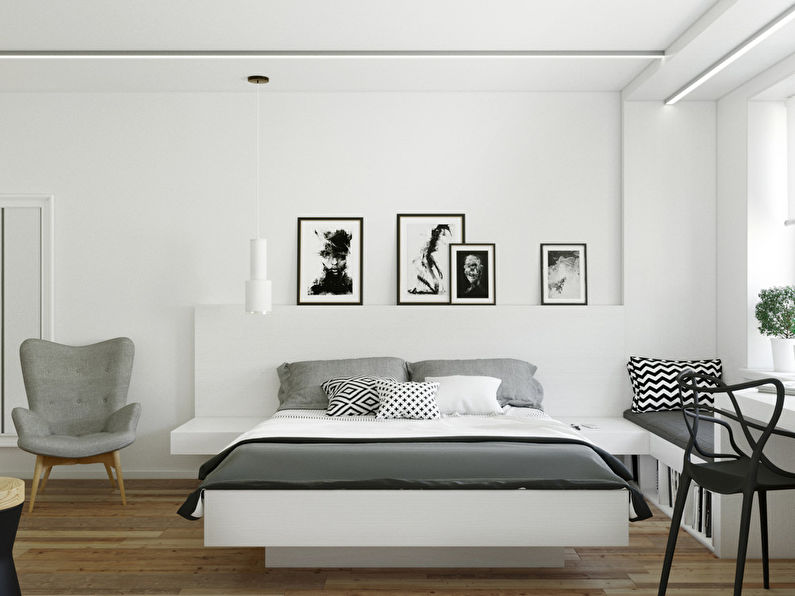 Little White: diseño de apartamentos de 32 m2.