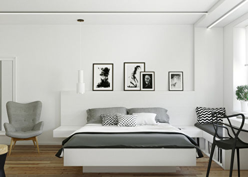 Little White: appartement ontwerp 32 m²