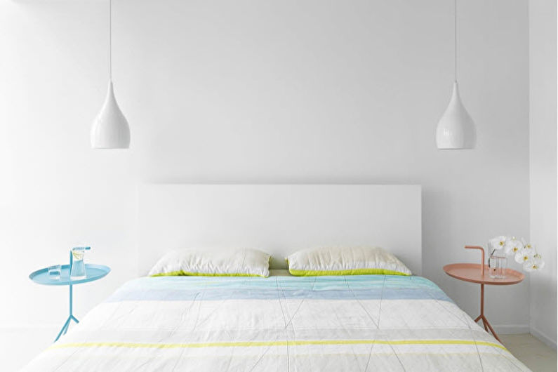 Design chambre 9 m2 - Couleur blanche