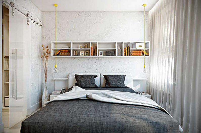 Bedroom design 9 sq.m. - Photo