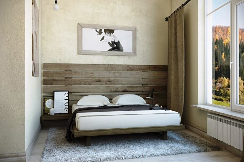 Bedroom design 9 sq.m. - Photo