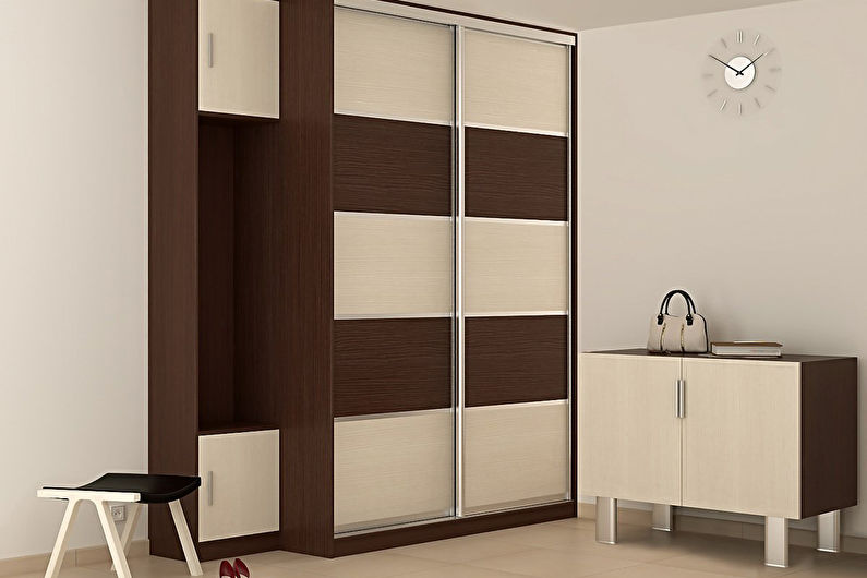 Semi-built-in na wardrobes