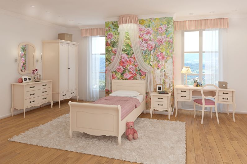 Rideaux de style provençal pour chambre d'enfant