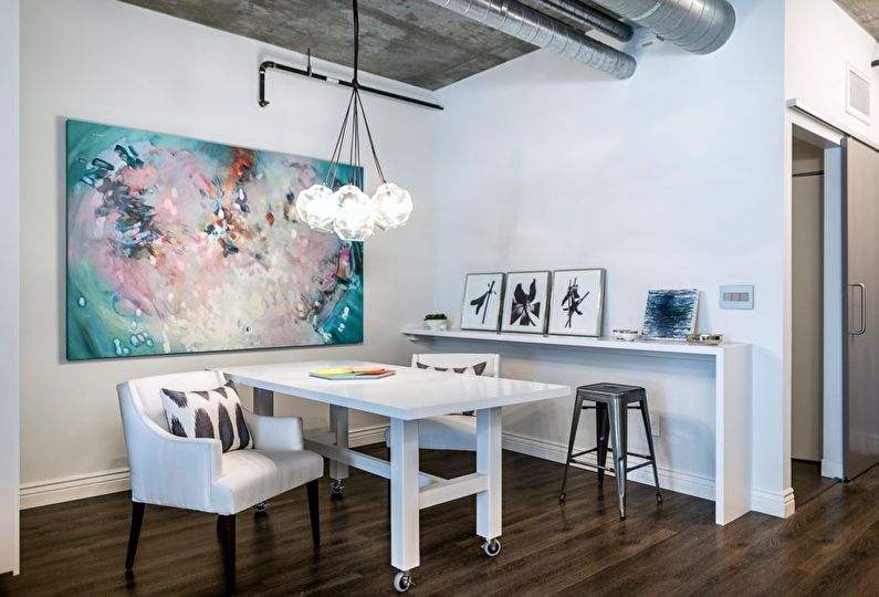 Loft stílusú apartman belső, USA - fénykép