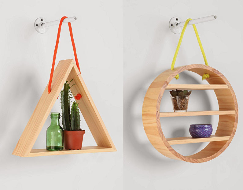 DIY Room Decor - Prateleiras geométricas