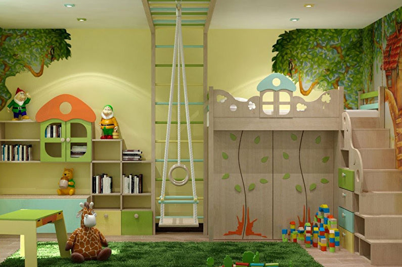 Berçário verde para menino - Design de Interiores