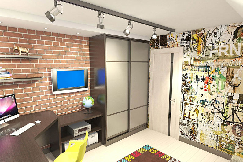 Interior design of a children's room for a boy - photo