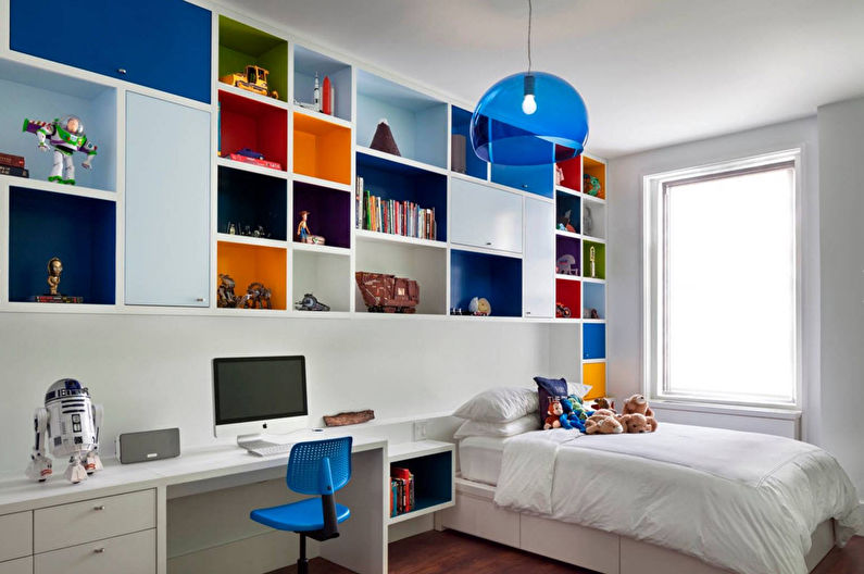 Design de interiores de um quarto infantil para menino - foto