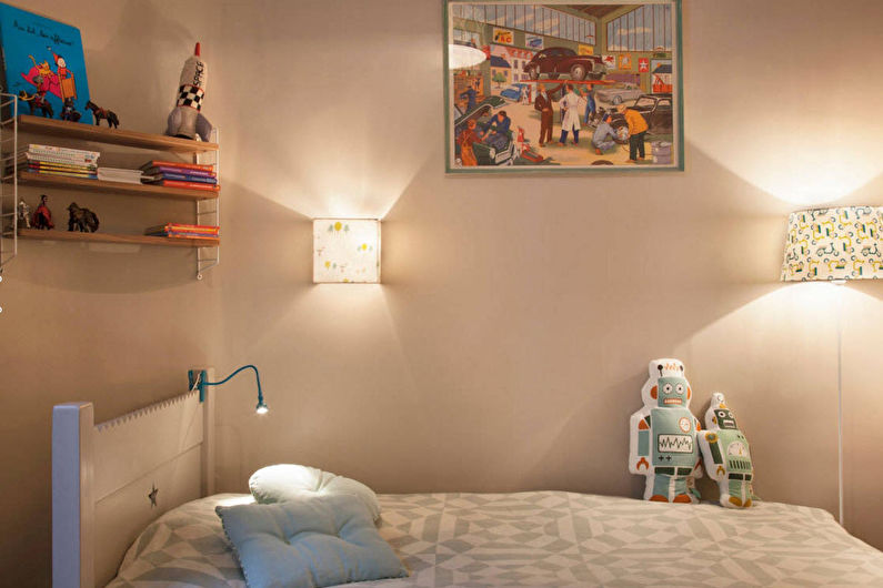 Aménagement intérieur d'une chambre d'enfant pour un garçon - photo