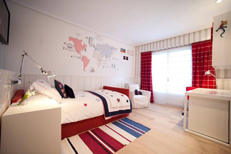 Aménagement intérieur d'une chambre d'enfant pour un garçon - photo