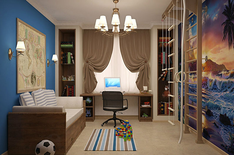 Design de interiores de um quarto infantil para menino - foto