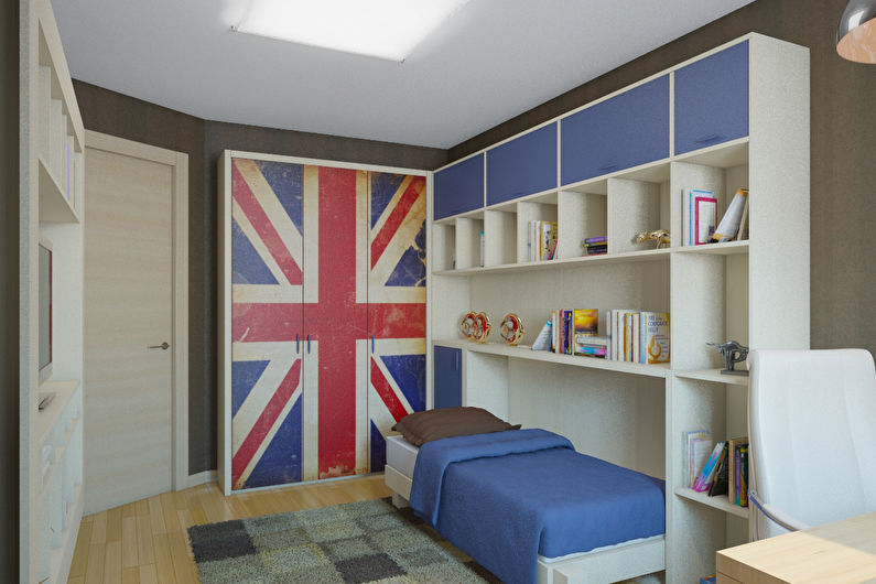 Aménagement intérieur d'une chambre d'enfant pour un garçon - photo