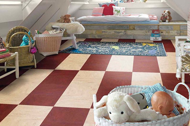 Baby Room Design för Girl - Floor Finish