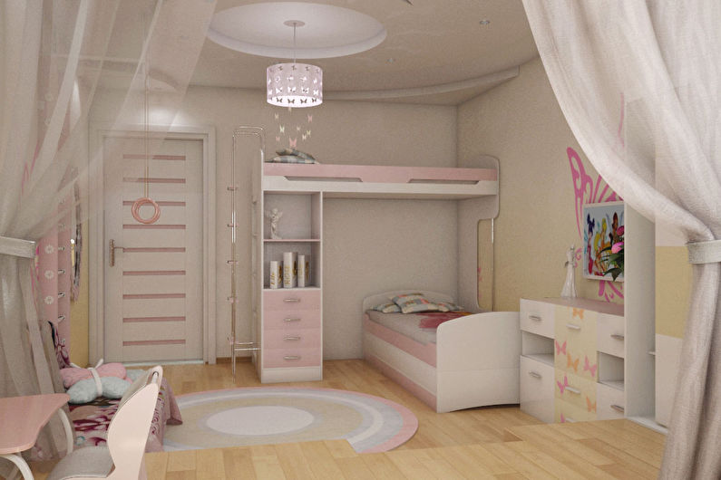 Interior design of a children's room for a girl - photo