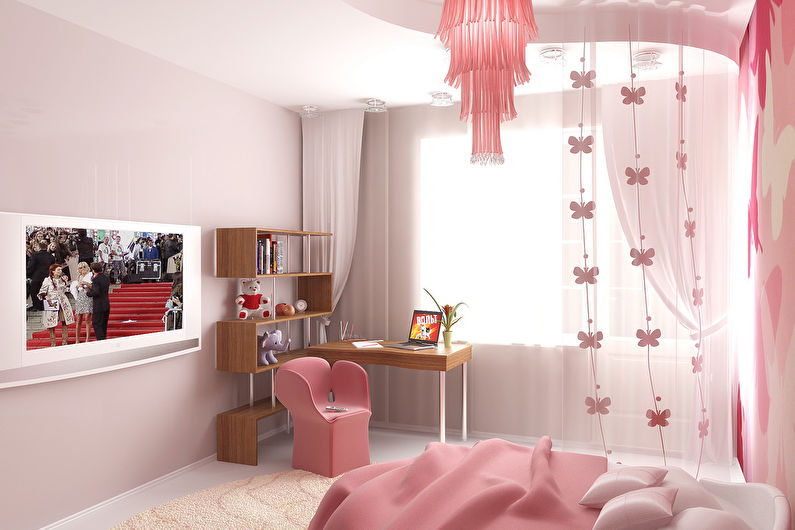 Interior design of a children's room for a girl - photo