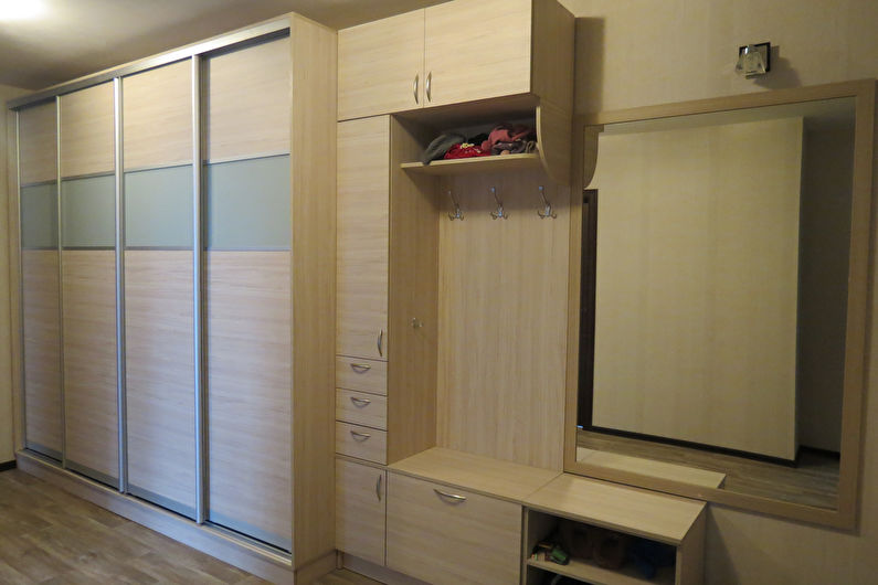 Sliding wardrobes for a hall - a photo