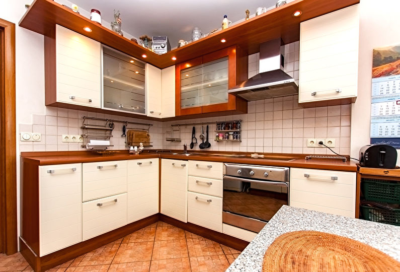 The interior design of the kitchen is 12 sq.m. - Photo