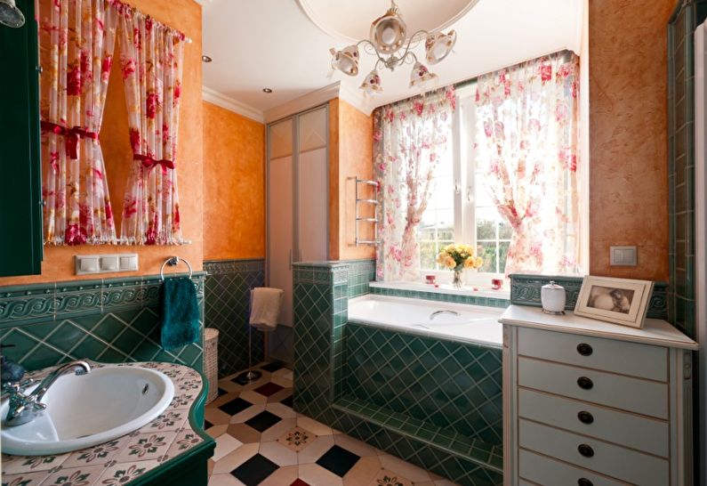 Provence Stilinde Banyo Tasarımı - Aksesuar ve Dekor