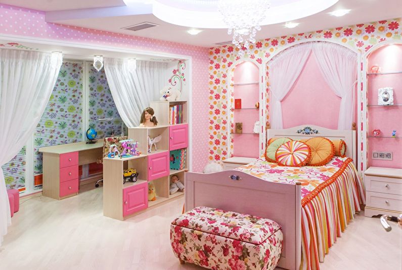 Diseño de una habitación infantil para una niña (más de 65 fotos)